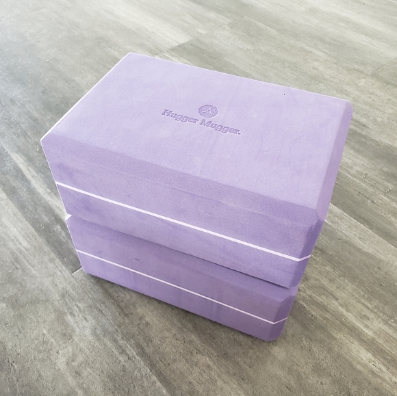 Purple Foam Hugger Mugger Yoga Block Bundle - Picture 1 of 3